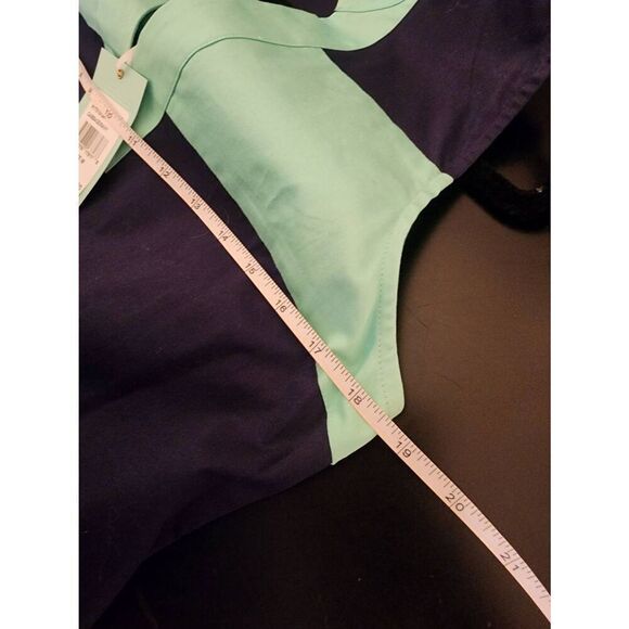 Sail to Sable shake it all NWT sleeveless shift dress cabbage and navy size Medi - Picture 6 of 9